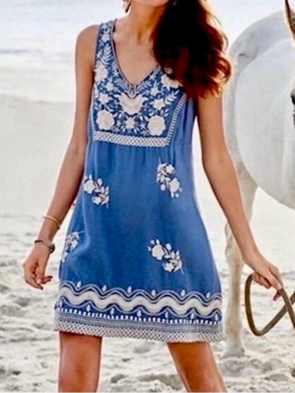 Johnny Was Briar Button-Back Dress